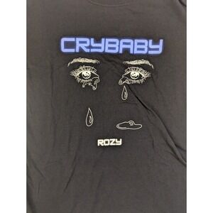 Rozy‎ Band Crybaby Mens T-Shirt Blk XL Texas Punk Alt Edgy RōZY Rock Metal